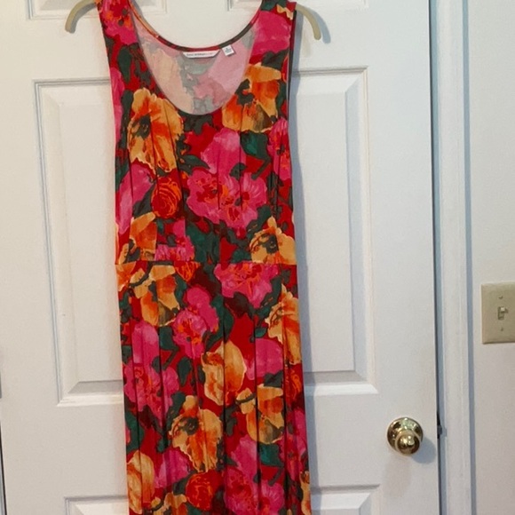 ISSAC MIZRAHI SCOOP NECK DRESS NWOT SIZE LARGE - Picture 1 of 4